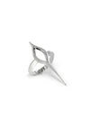 Iris silver dagger ring