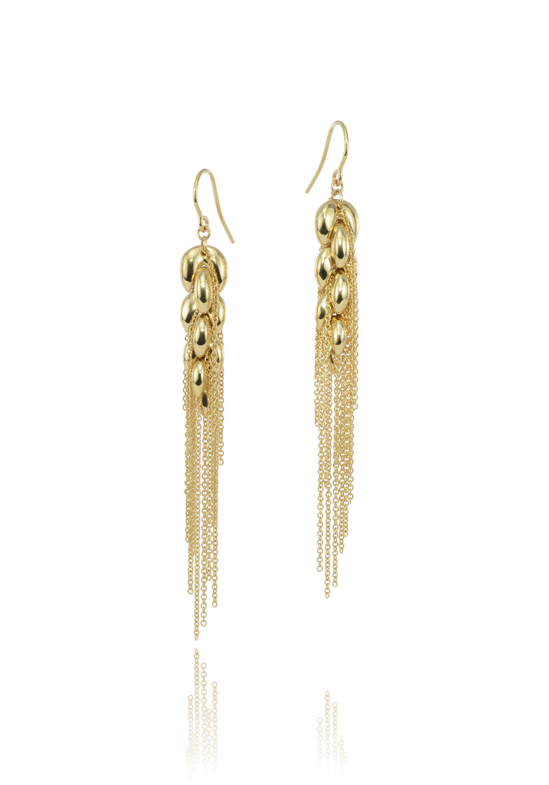 Harvest large gold earrings
