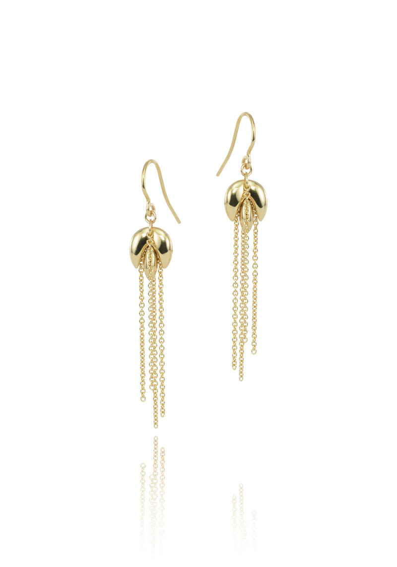 Harvest mini gold earrings