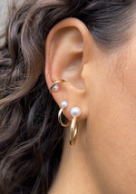 Ear cuff Luna con perlas