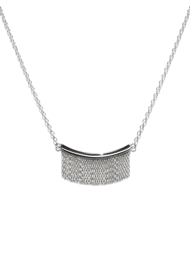 Fringe silver pendant