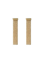 Fringe gold earrings