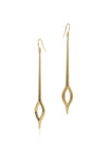 Iris gold earrings