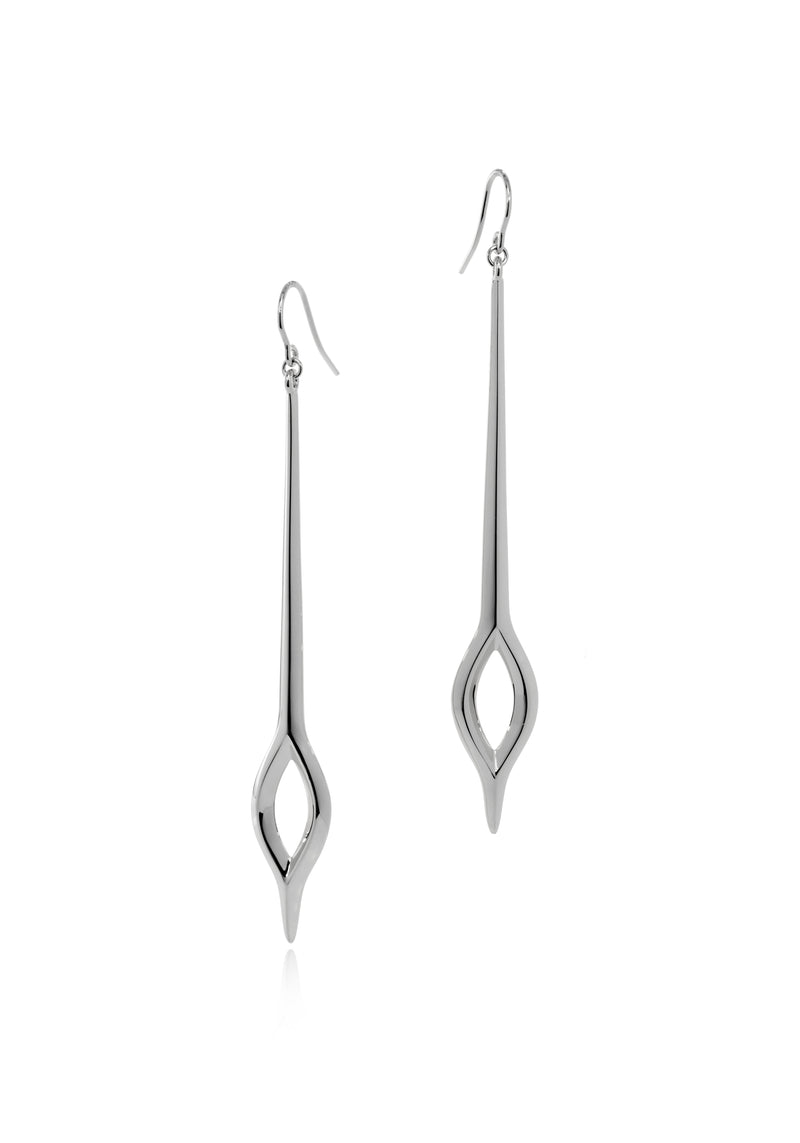 Iris silver earrings