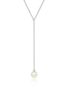 Pearl silver drop pendant