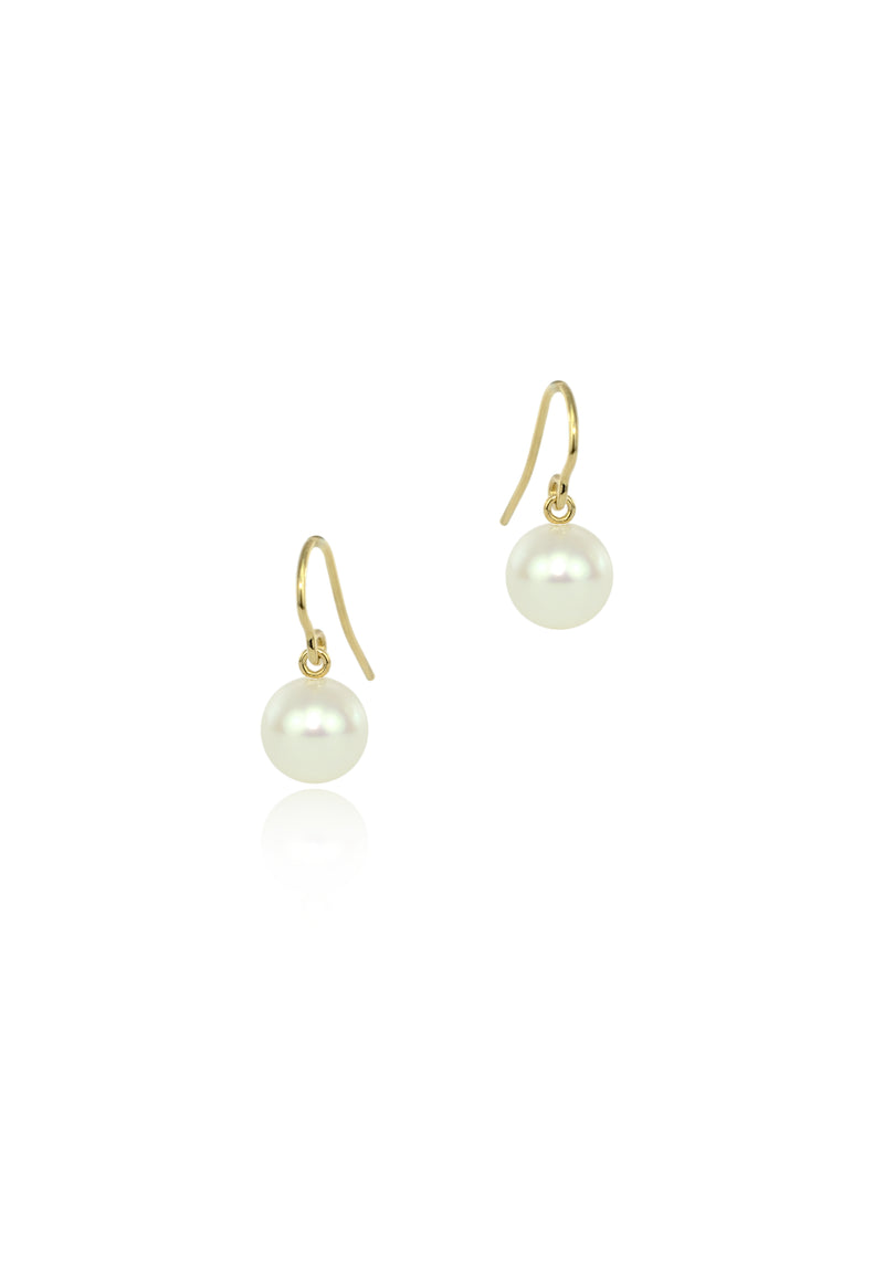 Pearl gold earrings