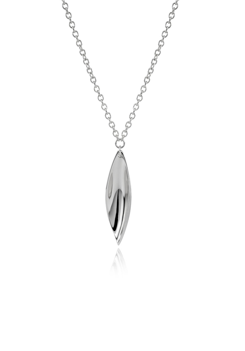 Wave silver pendant
