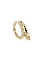 Wave gold ring